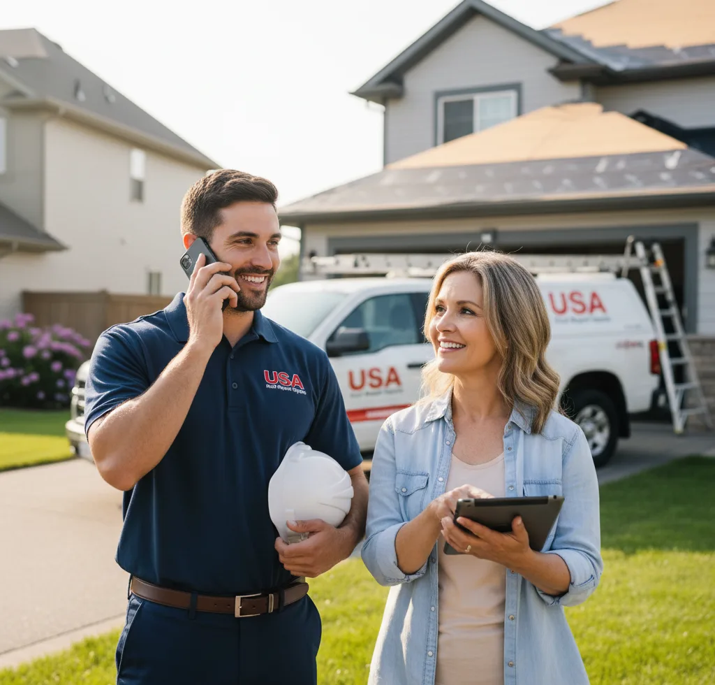 USA Roof Repair Experts customer support in Hamshire